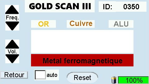 gpa 3000 display gold scan iii ferrous
