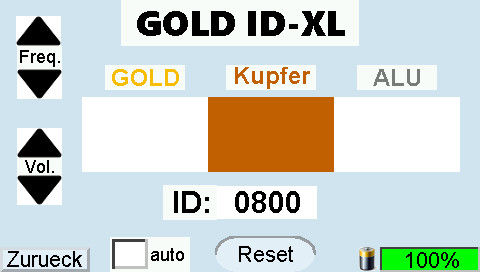 GOLD ID-XL Display Kupfer
